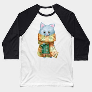 knitting love cat Baseball T-Shirt